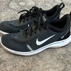 Nike Flex Experience 8 Black and White Athletic Shoes